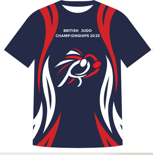 2025 British Championships NAVY  Event T-shirt Competitor Names
