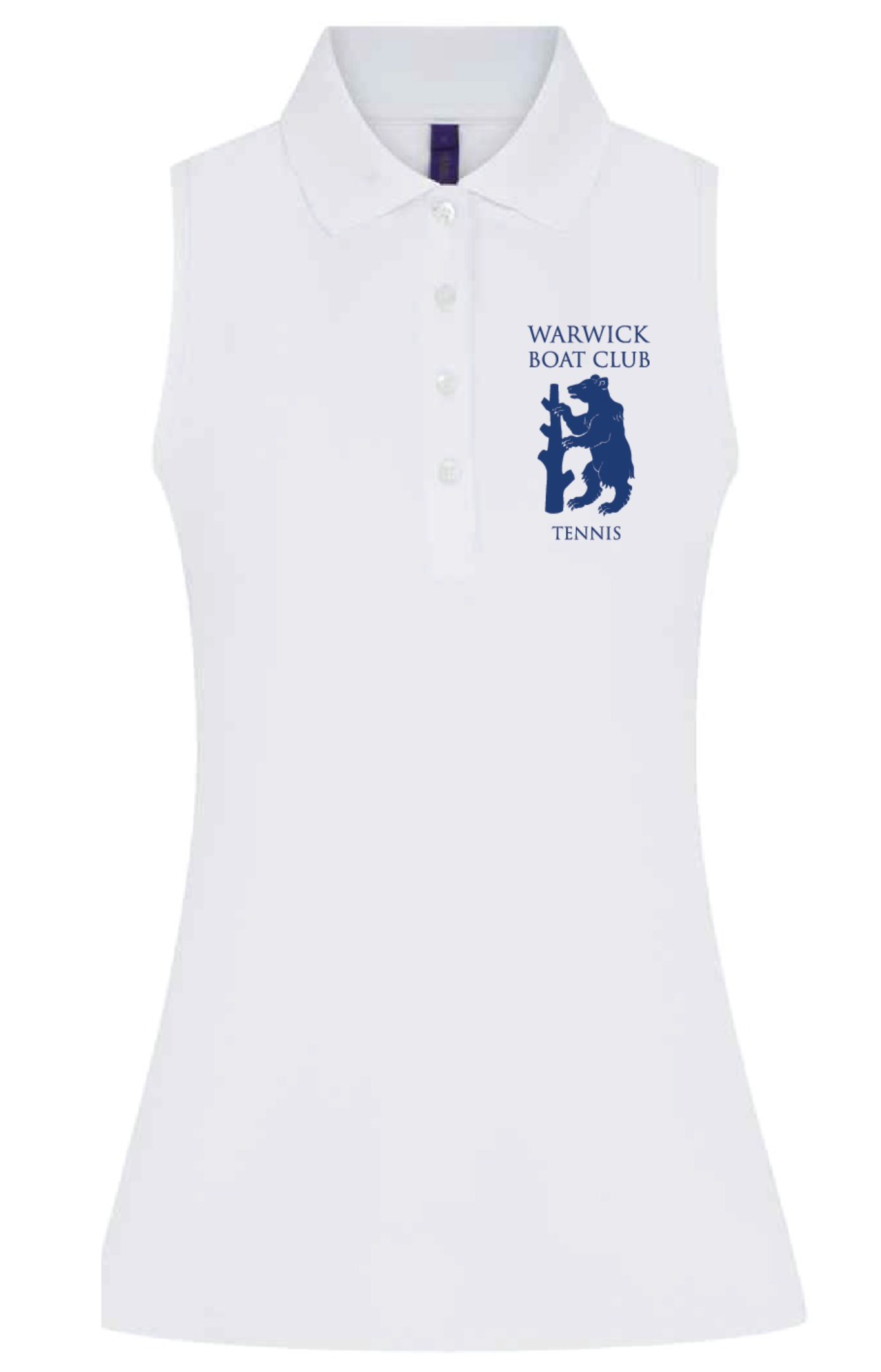 Warwick Boat Club - Sleeveless ladies Polo's