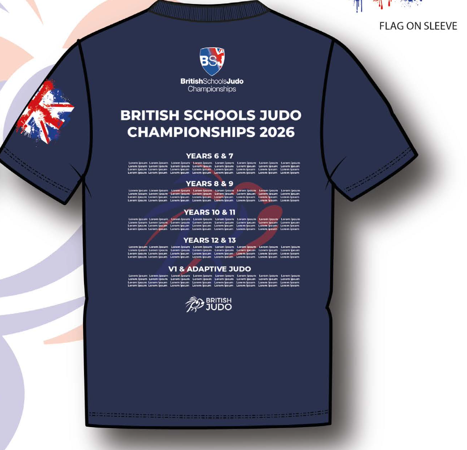 BSJC 2026 Names British Schools Championships Event T-shirt Competitor Names Navy