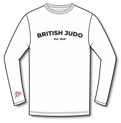 FFF BJA Values Long Sleeve Base Layer Ladies Dark Navy and White