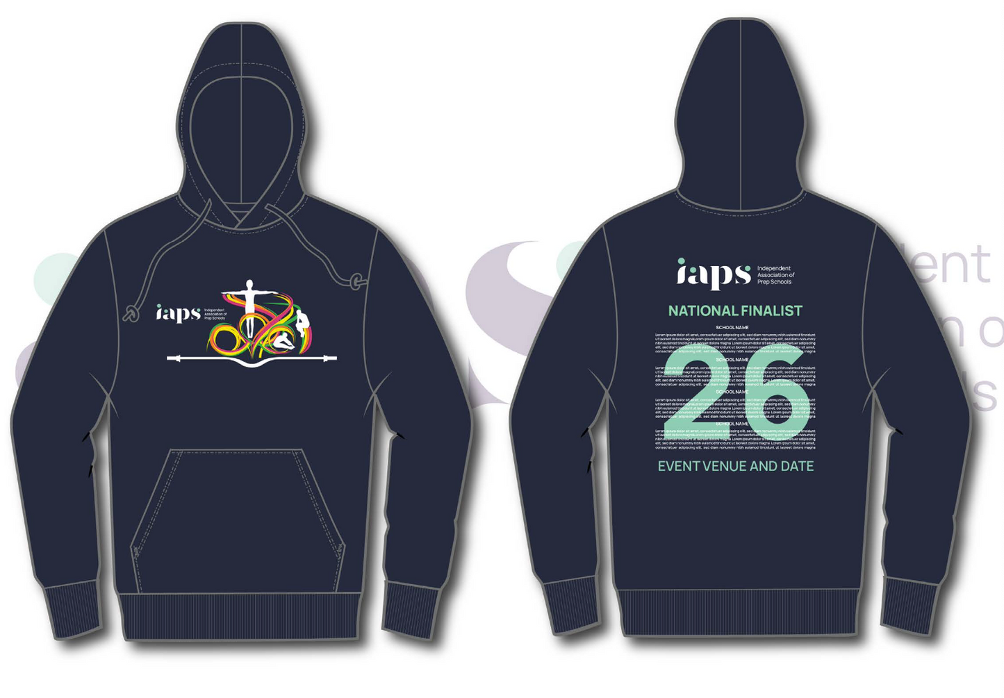 NAMES HOODIE IAPS 2026 Trampolining Finals With Competitor Names