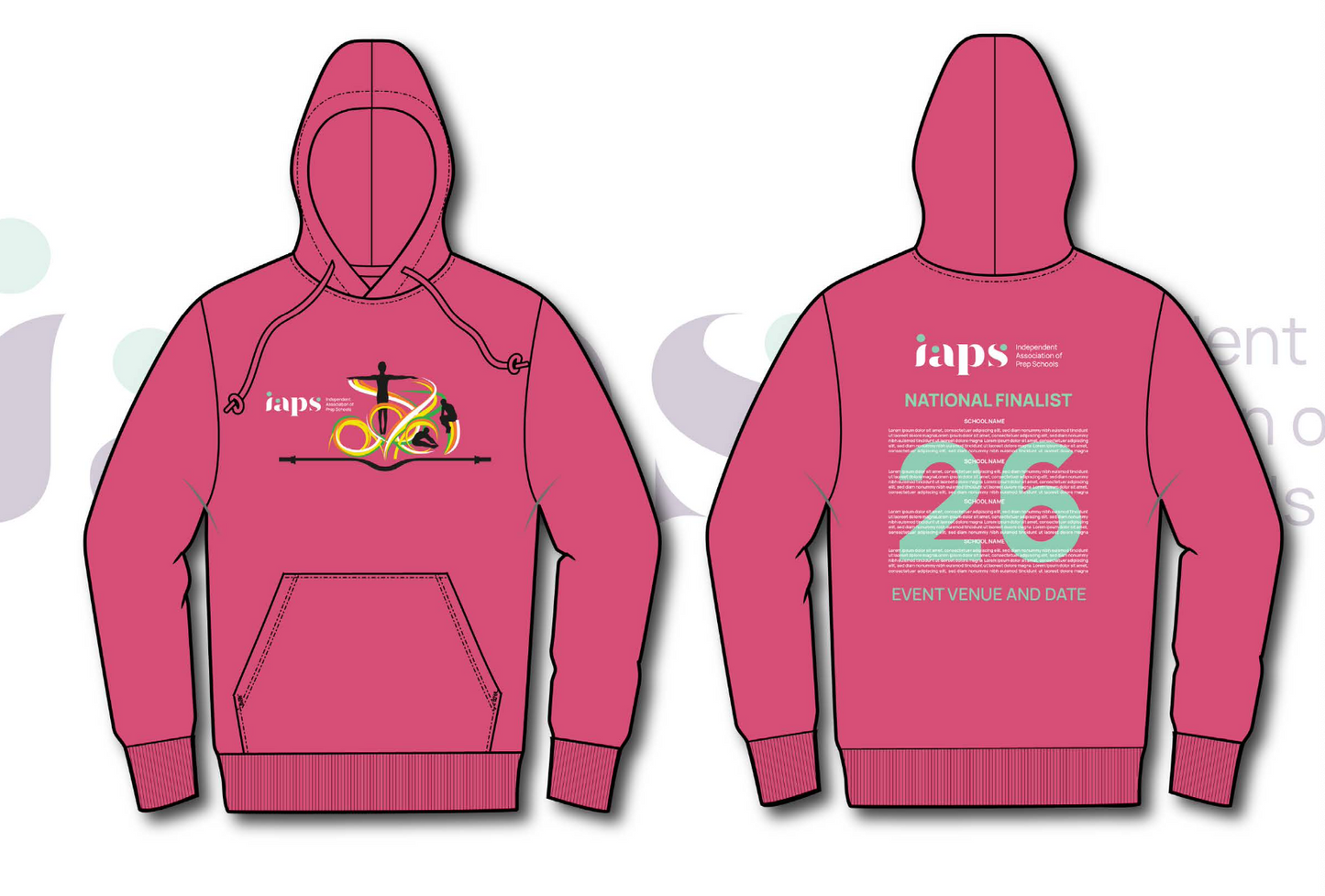 NAMES HOODIE IAPS 2026 Trampolining Finals With Competitor Names