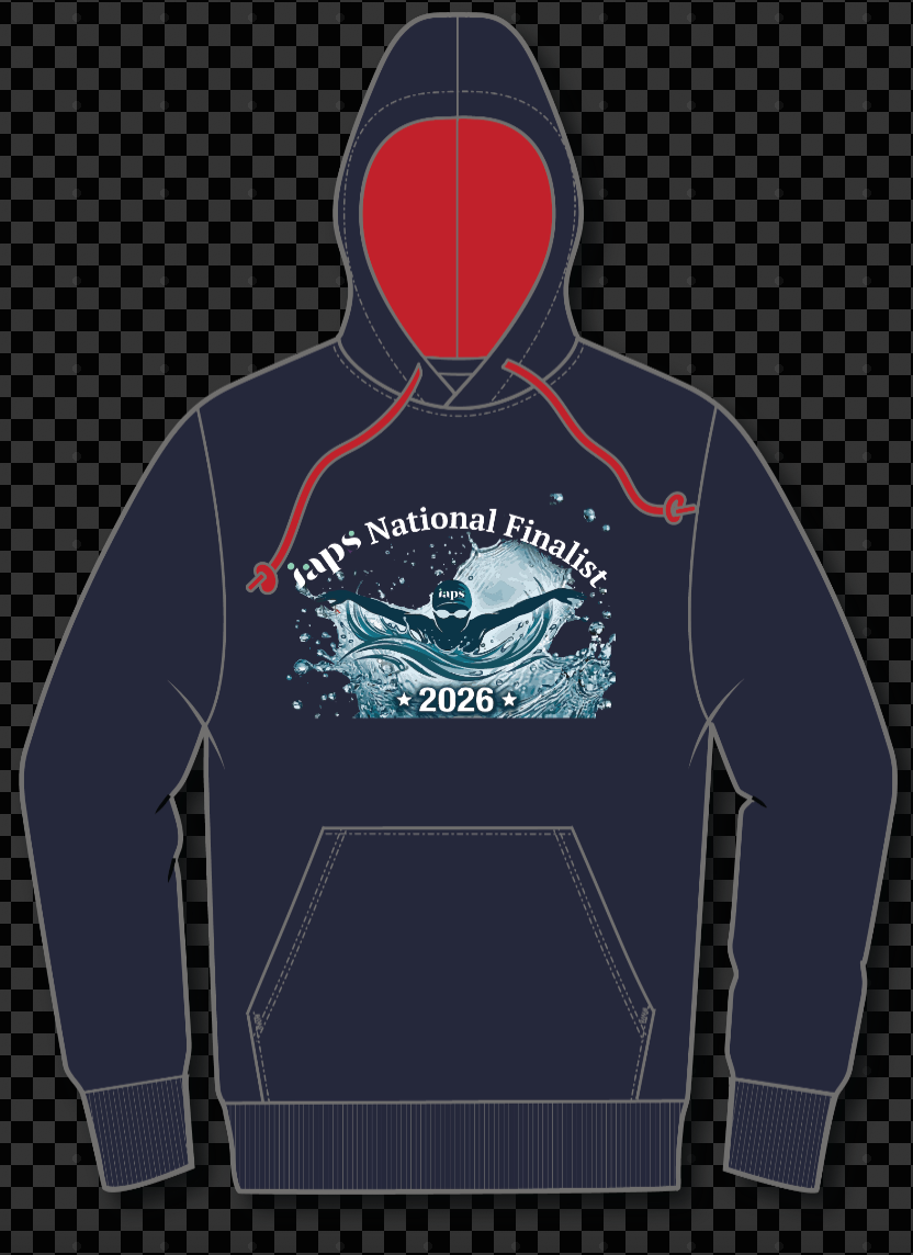2026 IAPS Swimming Event  Logo Hoodie National Finalist Splash Logo