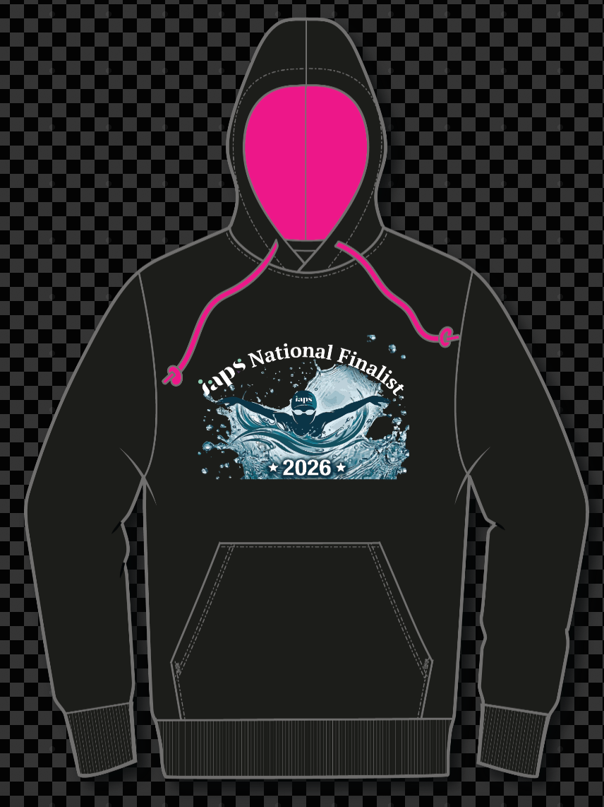 2026 IAPS Swimming Event  Logo Hoodie National Finalist Splash Logo