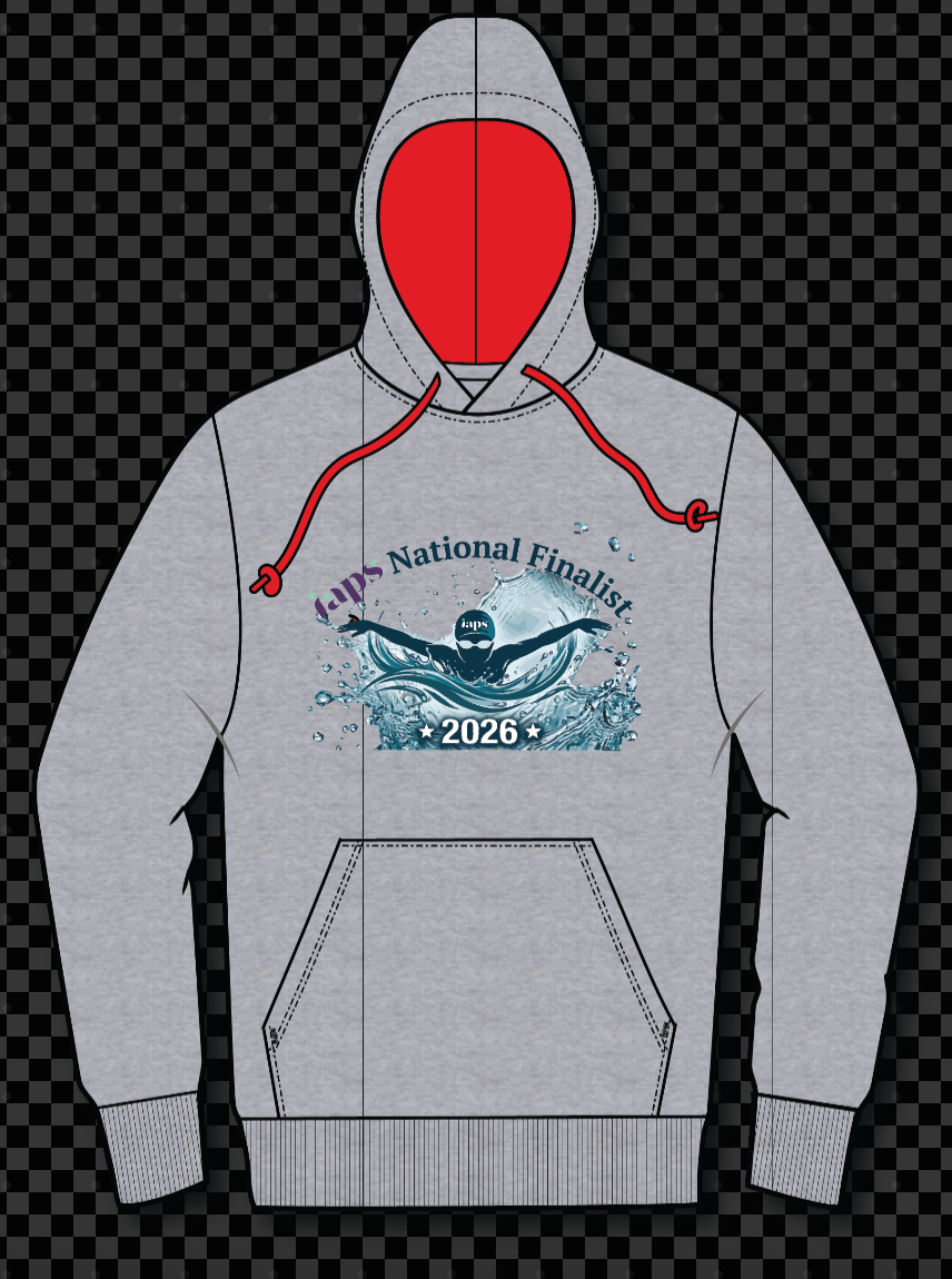 2026 IAPS Swimming Event  Logo Hoodie National Finalist Splash Logo