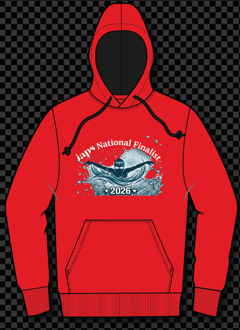 2026 IAPS Swimming Event  Logo Hoodie National Finalist Splash Logo