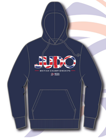 2026 British Judo Championships NAVY Event Names Hoodie Choice of Navy, White, Grey and Red