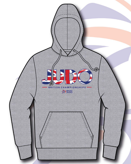 2026 British Judo Championships Grey Event Names Hoodie Choice of Navy, White, Grey and Red