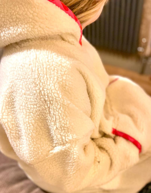 Leisure Lounge Wear- Oversized Double Fur Sherpa Fleece Heart Pink